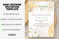 Baby Shower Editable Invitation Template, editable canva Product Image 1
