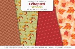 Fall Autumn Seamless Pattern, fall autumn digital papers Product Image 1