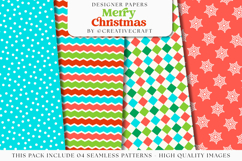 Christmas Seamless Pattern, christmas digital paper graphic Product Image 1