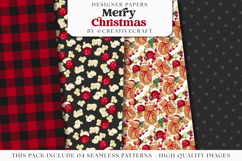 Christmas Seamless Pattern, christmas digital paper graphic Product Image 1