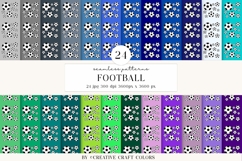 Soccer Seamless Patterns PNG, football digital papers Product Image 2