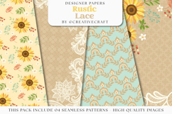 Sunflower Seamless Pattern, sunflower digital papers graphic Product Image 1