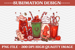 Christmas Sublimation Design, christmas png illustration Product Image 1