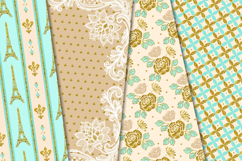 Love Paris Seamless Pattern, fashion chic digital paper Product Image 5