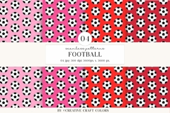 Soccer Seamless Patterns PNG, football digital papers Product Image 1