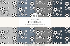Soccer Seamless Patterns PNG, football digital papers Product Image 1