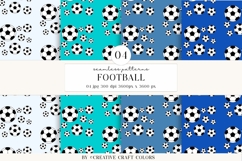 Soccer Seamless Patterns PNG, football digital papers Product Image 1