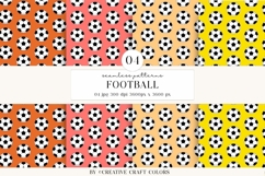 Soccer Seamless Patterns PNG, football digital papers Product Image 1