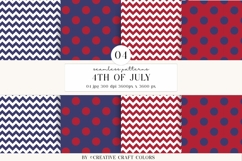 4th of July Seamless Patterns, independence day illustration Product Image 1