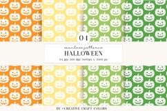 Halloween Seamless Patterns, Digital Paper, Scrapbook design Product Image 1