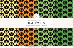 Halloween Seamless Patterns, Digital Paper, Scrapbook design Product Image 1