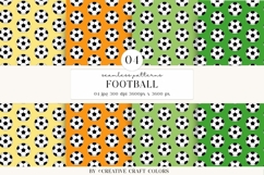 Soccer Seamless Patterns PNG, football digital papers Product Image 1