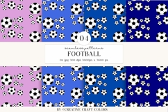 Soccer Seamless Patterns PNG, football digital papers Product Image 1