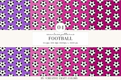 Soccer Seamless Patterns PNG, football digital papers Product Image 1