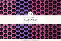 Halloween Seamless Patterns, Digital Paper, Scrapbook design Product Image 1