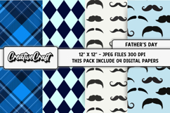 Fathers Day digital paper, fathers day graphic, illustration Product Image 1