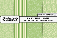 Princess and the frog Digital Papers, scrapbooking papers Product Image 1
