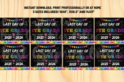 Last day of school chalkboard signs in 3 Sizes All grades Product Image 3