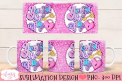 Valentine's day Mug Wrap PNG for Sublimation 11oz and 15oz Product Image 1