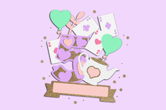 Tea party numbers 3D SVG Product Image 4