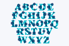 Alphabet 3D SVG Snowflake Product Image 2