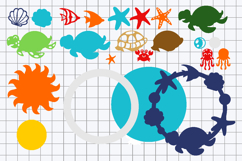 Shaker cake topper SVG Turtle Summer Product Image 3