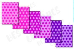 34 Rainbow Polka Dots Digital Papers Dots Background Paper Product Image 2