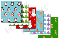 Christmas Scrapbook papers, Christmas Digital Papers Product Image 2