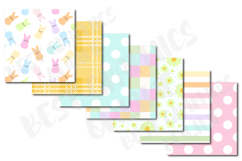 14 Pastel Colors Digital Papers, Light Colors Background Set Product Image 2