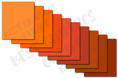 Orange Shades Digital Papers Background, Orange paper set Product Image 3
