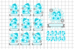 Frozen Topper numbers 3D SVG Product Image 2