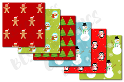 Christmas Scrapbook papers, Christmas Digital Papers Product Image 3