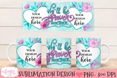 Valentines Photo Mug Wrap PNG, We'll be forever together PNG Product Image 1