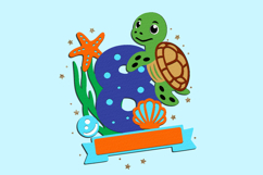 Turtle Topper numbers 3D SVG Product Image 4