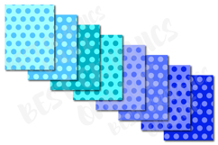 34 Rainbow Polka Dots Digital Papers Dots Background Paper Product Image 3