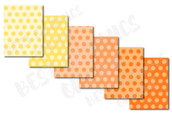 34 Rainbow Polka Dots Digital Papers Dots Background Paper Product Image 4