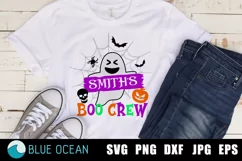 Family Halloween SVG, Boo Crew SVG, Custom halloween family Product Image 1