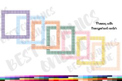 Gingham Frame png Checkered Digital Frames PNG Product Image 2