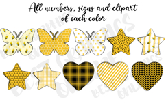 Bee Honey Doodle Alphabet Letters Numbers and Clipart Product Image 7
