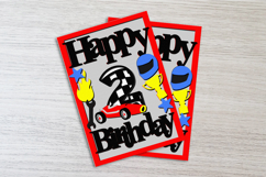 Race Car Birthday Card Product Image 4