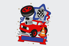 Muscle car Cake Topper 3D SVG Product Image 4