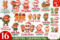 Cute Christmas PNG sublimation, Festive sublimation BUNDLE Product Image 1