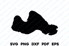 Portage Lake Michigan Map Shape Outline Silhouette Design Product Image 1