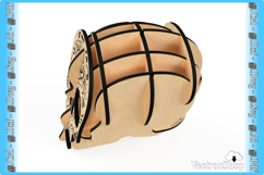 Day of the Dead Style Pen Holder Head - Decorative Template Product Image 4