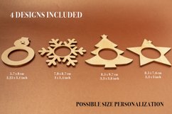Christmas Napkin Holders for Laser Cutter - 4 Variations Product Image 3
