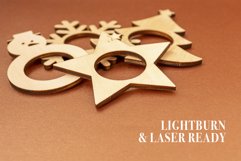 Christmas Napkin Holders for Laser Cutter - 4 Variations Product Image 4