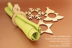 Christmas Napkin Holders for Laser Cutter - 4 Variations Product Image 5
