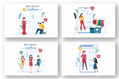 10 Model Portfolio Illustration Product Image 2