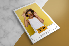 Modern portfolio brochure template for showcasing creative projects, company profiles, branding work, photography, architecture, and professional presentations.
