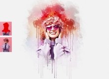 Portrait Watercolor Dropping Effect Product Image 3